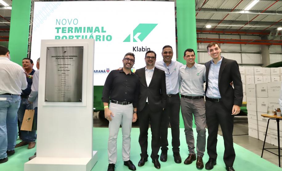 Governador participa da inauguração do novo terminal da Klabin no Porto de Paranaguá