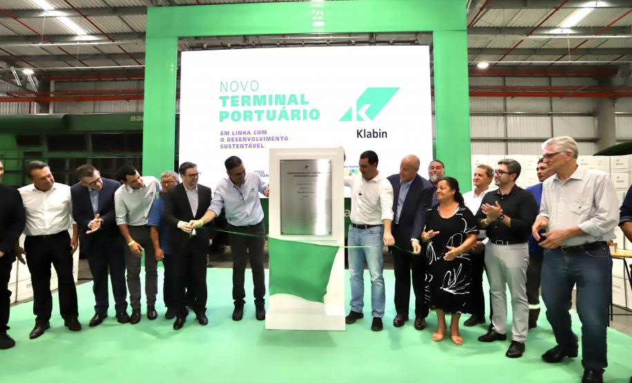 Governador participa da inauguração do novo terminal da Klabin no Porto de Paranaguá