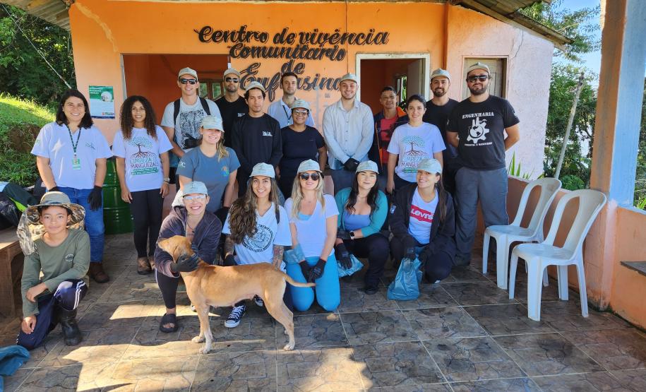 Ação preparou a comunidade para evento agendado dia 25, com oficina de confecção de biodigestores e orientações sobre saneamento básico e