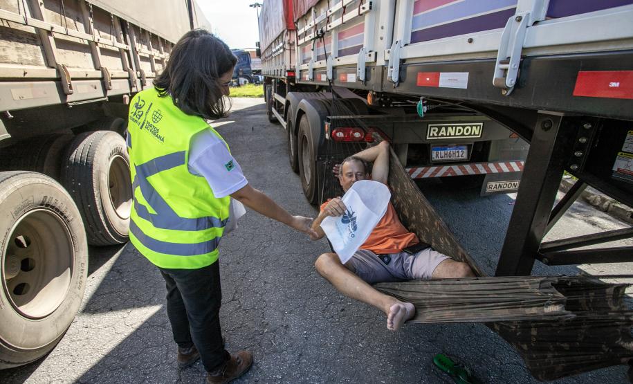 Porto em Ação faz mais de 500 atendimentos a caminhoneiros no Pátio de Triagem