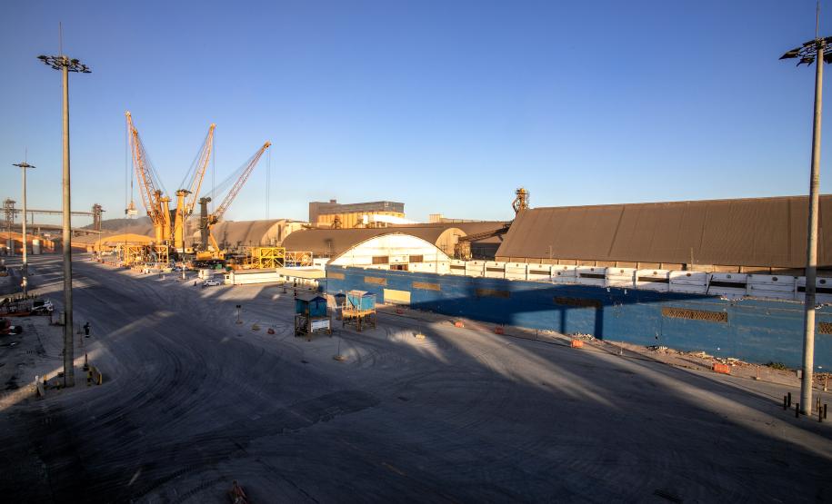 Obras no cais do Porto de Paranaguá aumentam segurança e eficiência das operações