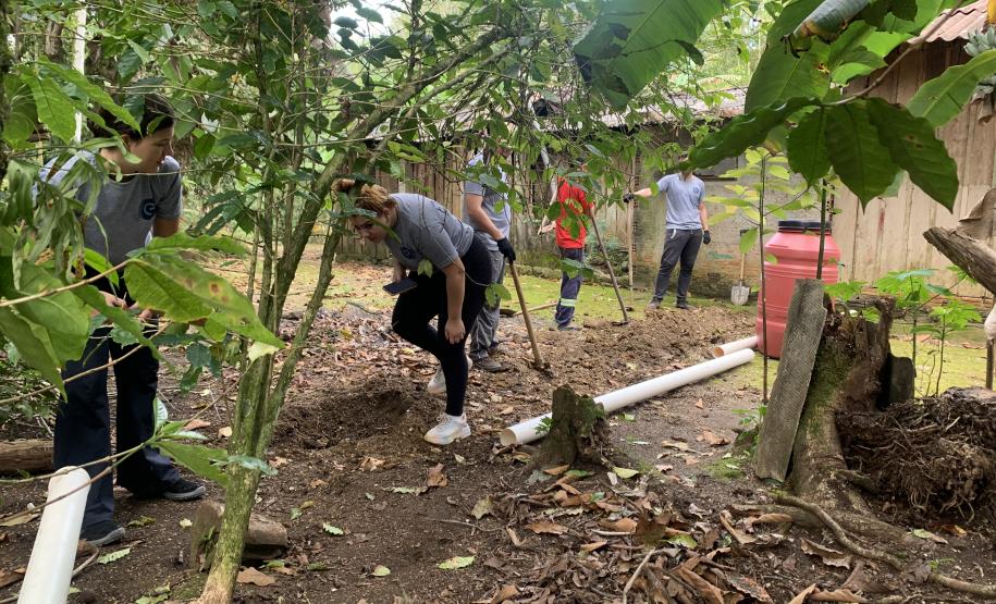 Projeto da Portos do Paraná leva saneamento básico a moradores de Eufrasina