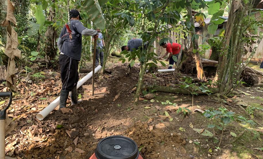 Projeto da Portos do Paraná leva saneamento básico a moradores de Eufrasina