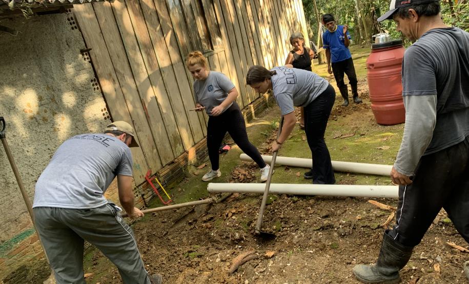 Projeto da Portos do Paraná leva saneamento básico a moradores de Eufrasina