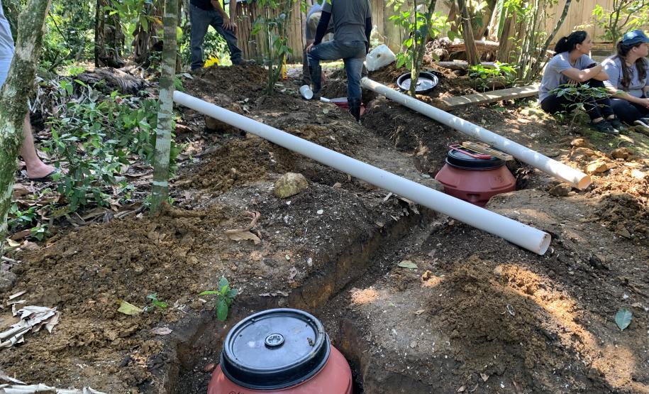 Projeto da Portos do Paraná leva saneamento básico a moradores de Eufrasina