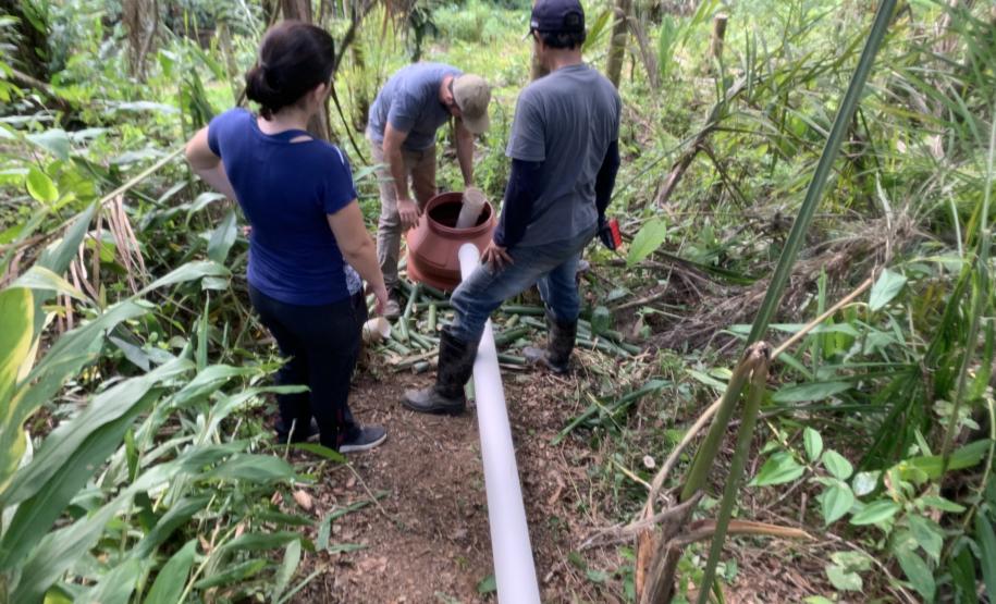 Projeto da Portos do Paraná leva saneamento básico a moradores de Eufrasina