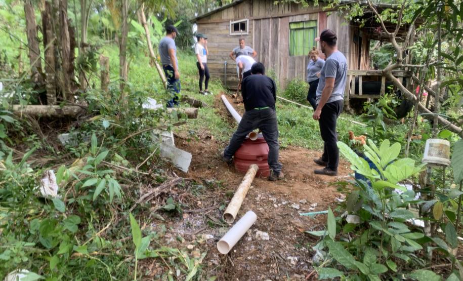 Projeto da Portos do Paraná leva saneamento básico a moradores de Eufrasina
