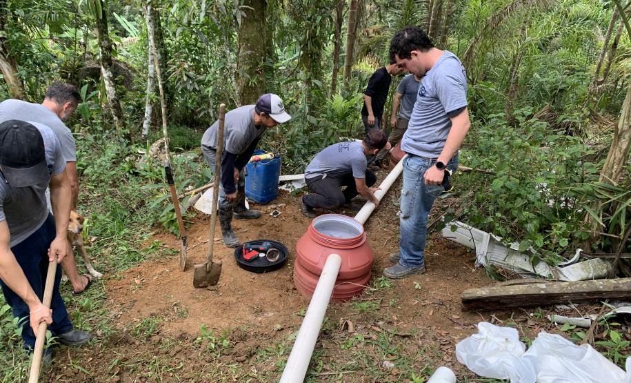 Projeto da Portos do Paraná leva saneamento básico a moradores de Eufrasina