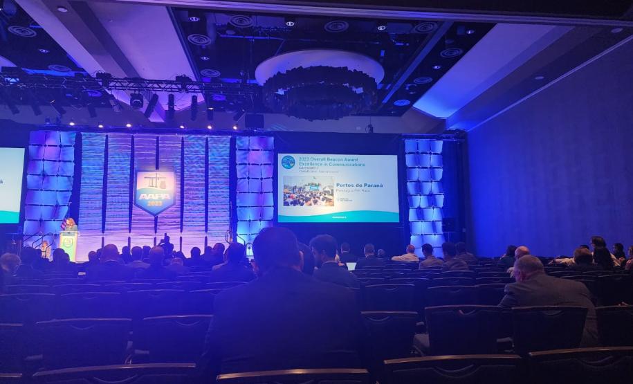 Portos do Paraná ganha prêmio nos EUA por relacionamento com a comunidade