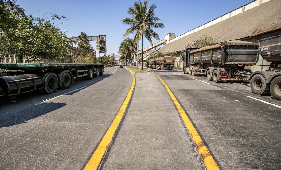Vias próximas ao Porto de Paranaguá ganham nova sinalização