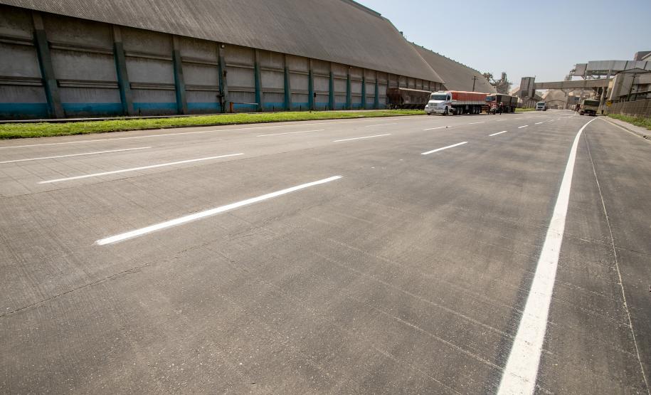 Vias próximas ao Porto de Paranaguá ganham nova sinalização