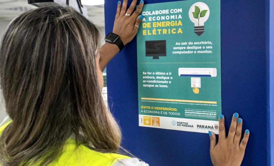 Portos do Paraná promove campanha interna para economia de energia elétrica