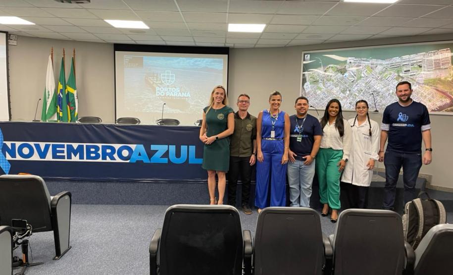 Colaboradores da Portos do Paraná lotam auditório em evento do Novembro Azul