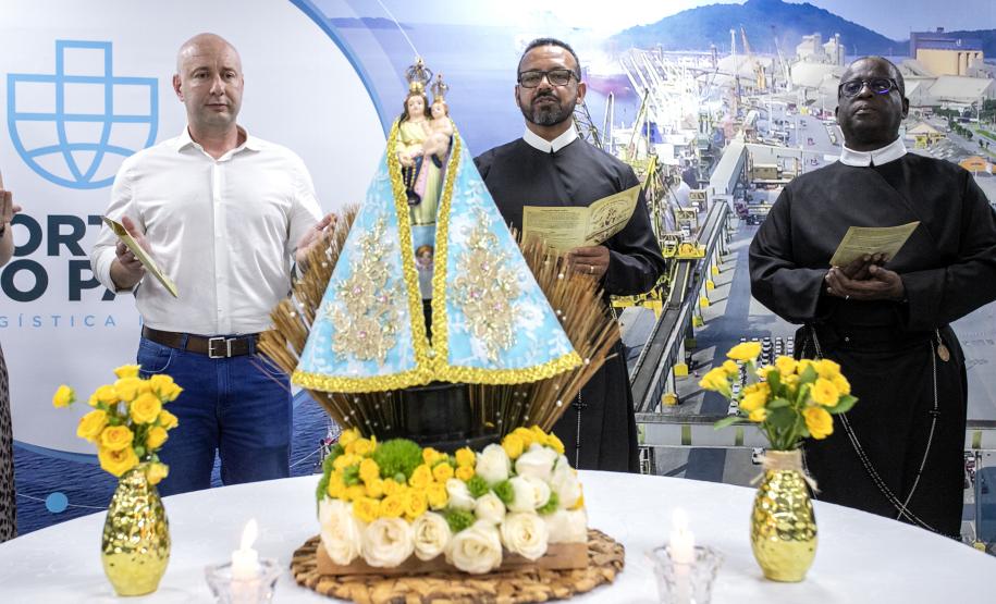 Imagem da Nossa Senhora do Rocio visita a Portos do Paraná