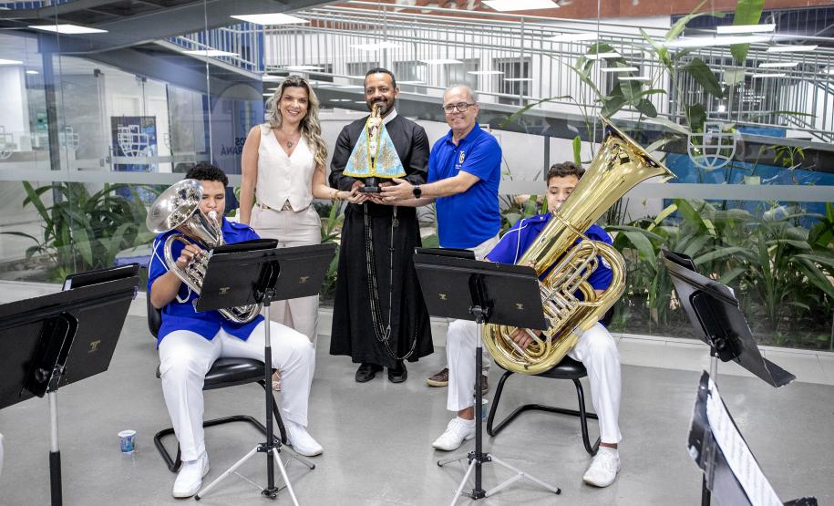Imagem da Nossa Senhora do Rocio visita a Portos do Paraná