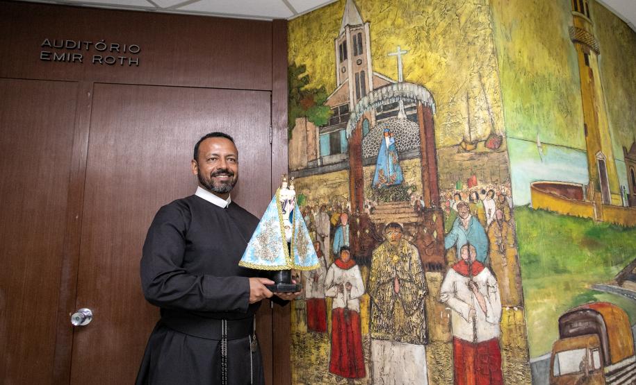 Imagem da Nossa Senhora do Rocio visita a Portos do Paraná