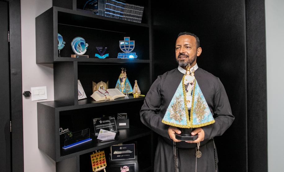 Imagem da Nossa Senhora do Rocio visita a Portos do Paraná