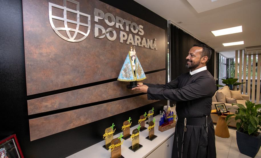 Imagem da Nossa Senhora do Rocio visita a Portos do Paraná