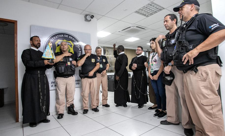 Imagem da Nossa Senhora do Rocio visita a Portos do Paraná
