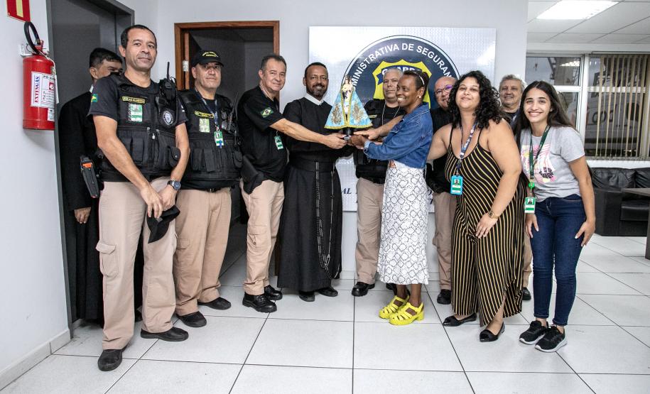 Imagem da Nossa Senhora do Rocio visita a Portos do Paraná