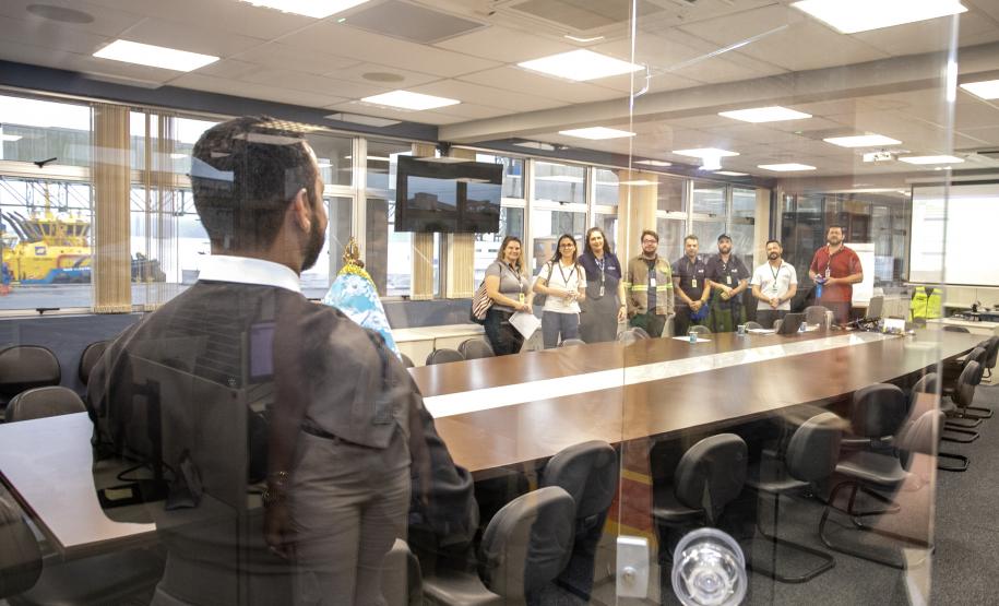 Imagem da Nossa Senhora do Rocio visita a Portos do Paraná