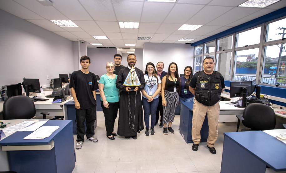 Imagem da Nossa Senhora do Rocio visita a Portos do Paraná