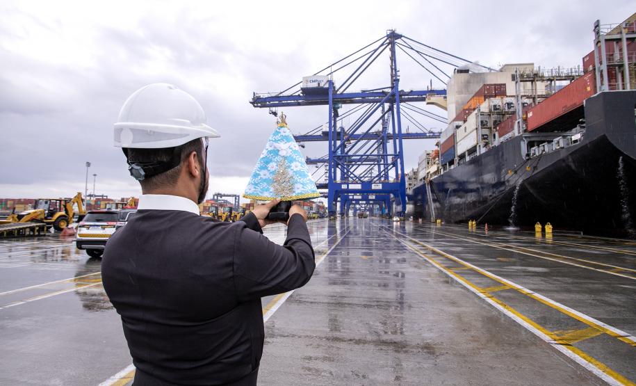 Imagem da Nossa Senhora do Rocio visita a Portos do Paraná