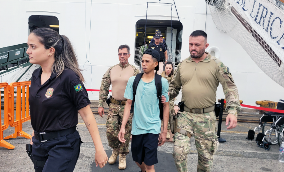 Simulado de segurança em navio de cruzeiro é realizado no Porto de Paranaguá