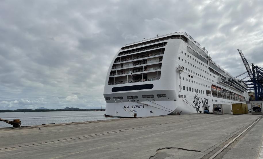 Temporada de cruzeiros já atraiu mais de 9 mil de pessoas para Paranaguá