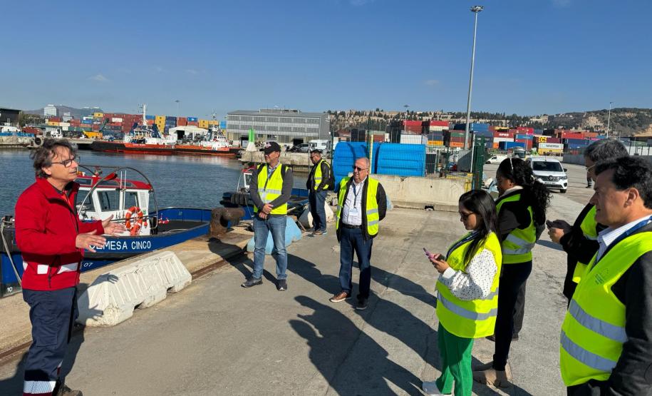 Comitiva da Portos do Paraná participa de intercâmbio em Barcelona