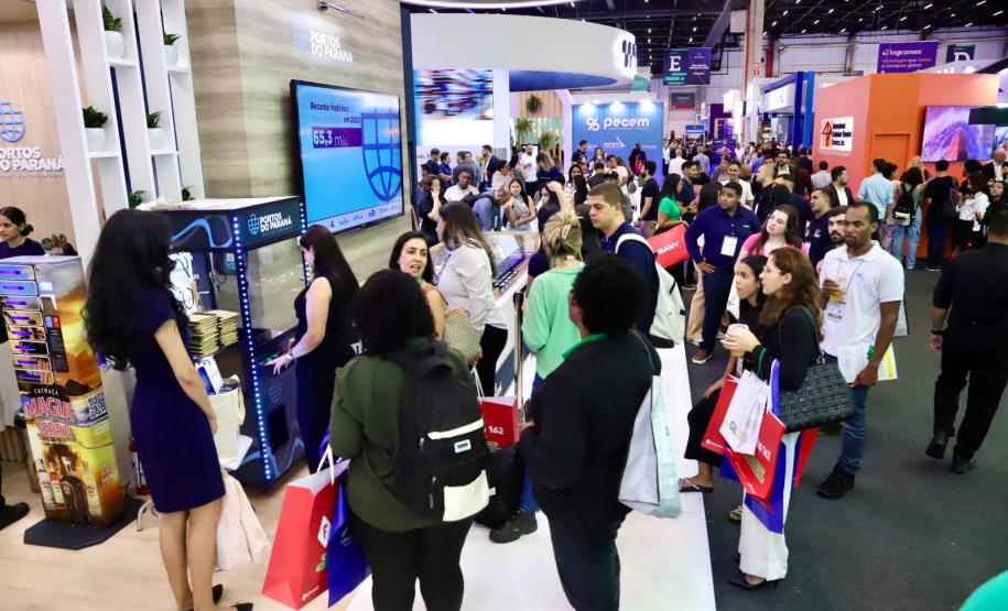 5.500 pessoas visitaram o stand da Portos do Paraná na Intermodal