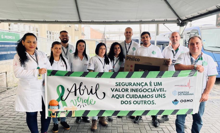 Mais de mil trabalhadores portuários participam do Abril Verde da Portos do Paraná