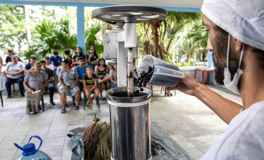 Portos do Paraná oferece oficina gratuita para coleta e despolpa de açaí juçara