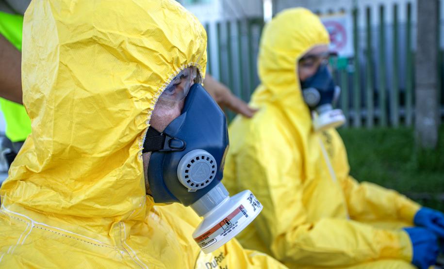 Simulado de atendimento a emergência química é realizado no Porto de Paranaguá