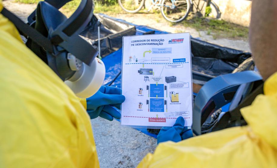 Simulado de atendimento a emergência química é realizado no Porto de Paranaguá