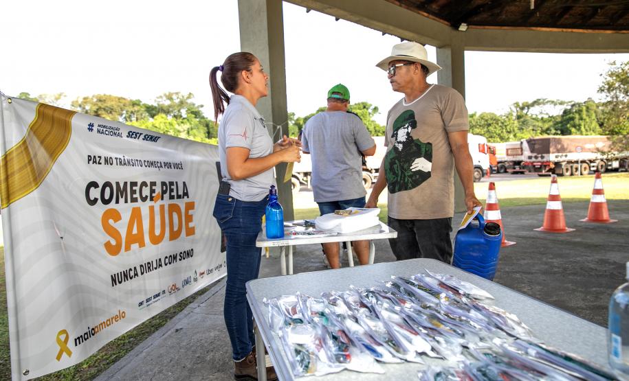 Portos do Paraná promove campanha Maio Amarelo no Pátio de Triagem