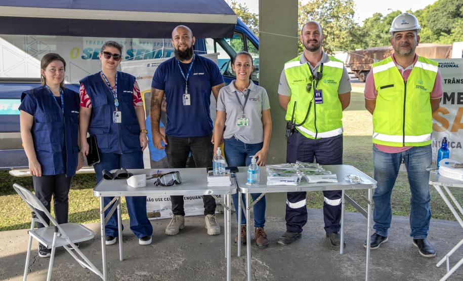 Portos do Paraná promove campanha Maio Amarelo no Pátio de Triagem
