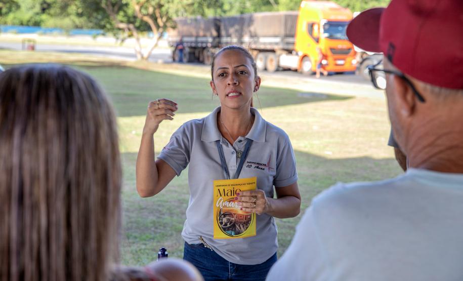 Portos do Paraná promove campanha Maio Amarelo no Pátio de Triagem
