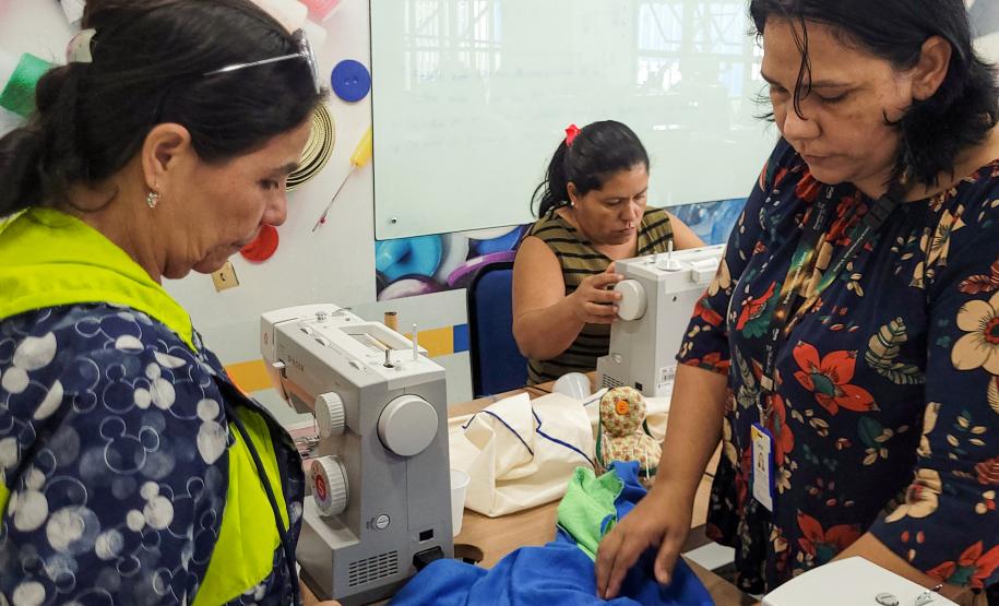 Curso gratuito de Corte e Costura da Portos do Paraná segue até agosto