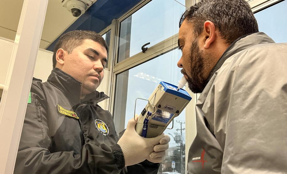 Portos do Paraná altera margem de segurança em testes de bafômetro