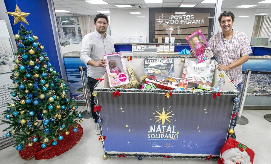 Natal Solidário da Portos do Paraná inicia arrecadação de brinquedos