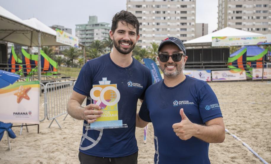 Mirella, Gustavo e Russo vencem 1° Torneio de Beach Tennis da Portos do Paraná