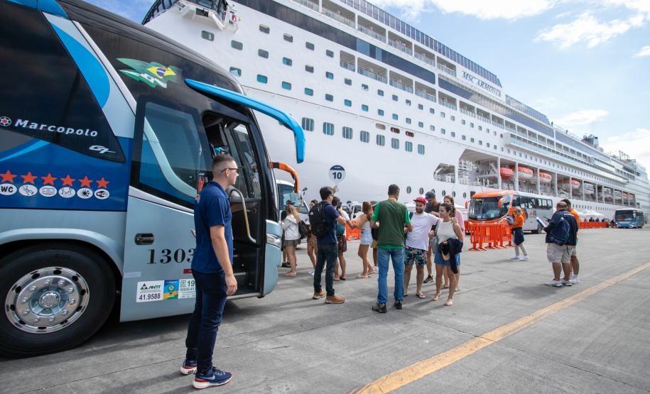 Mais de 19 mil cruzeiristas e tripulantes da segunda temporada passaram pelo Paraná