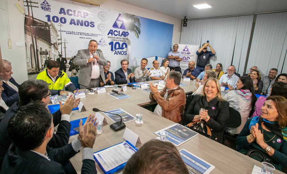 Portos do Paraná participa de debate na Aciap em prol de melhorias para a cidade