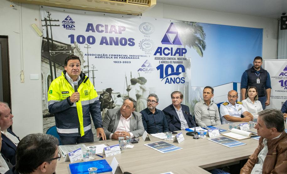 Portos do Paraná participa de debate na Aciap em prol de melhorias para a cidade