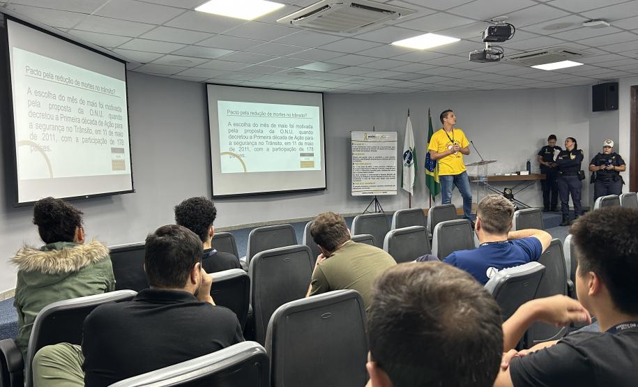 Trânsito seguro é tema de palestra na Portos do Paraná