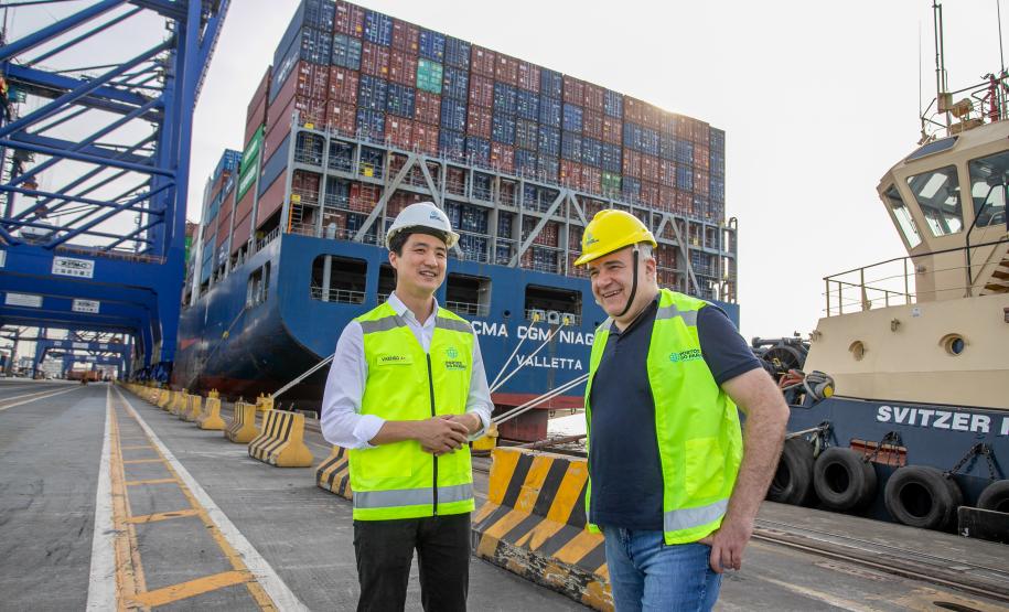 Deputado Ney Leprevost conhece obras do Moegão e novos arrendamentos no Porto de Paranaguá