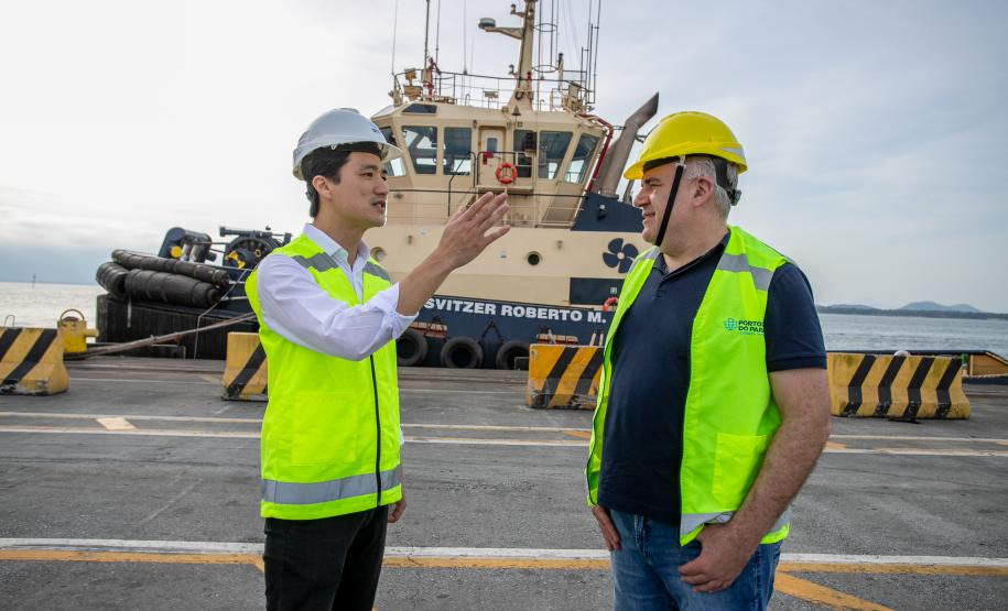 Deputado Ney Leprevost conhece obras do Moegão e novos arrendamentos no Porto de Paranaguá