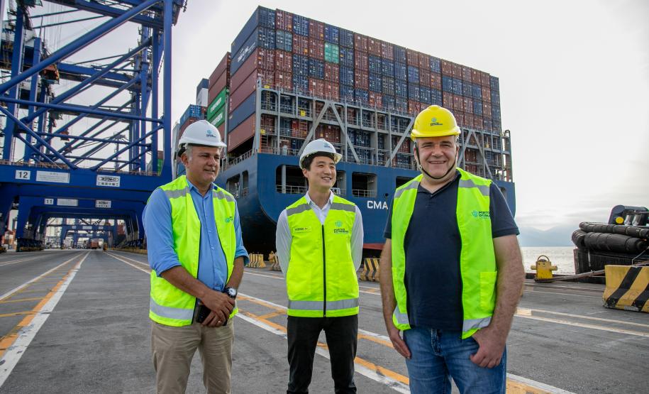 Deputado Ney Leprevost conhece obras do Moegão e novos arrendamentos no Porto de Paranaguá