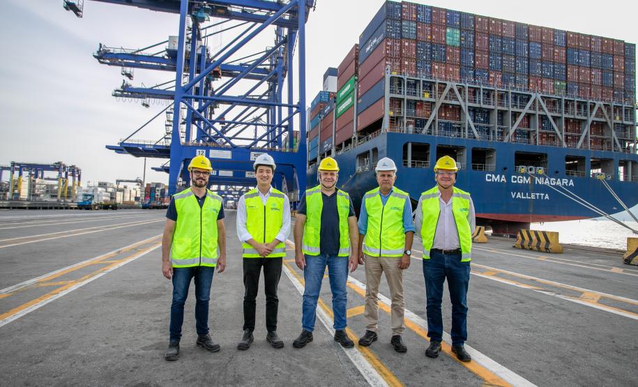 Deputado Ney Leprevost conhece obras do Moegão e novos arrendamentos no Porto de Paranaguá